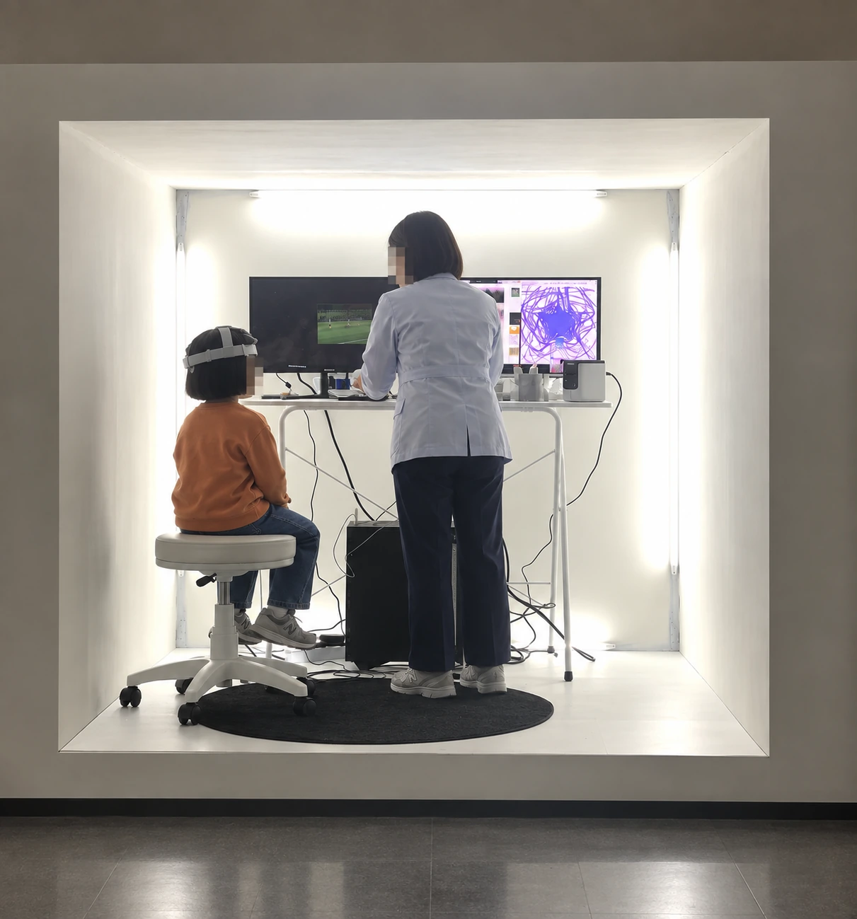 랜덤 다이버시티 — 꿈의 색 추출 · 측정 공간 — 전시 공간 사진 재구성