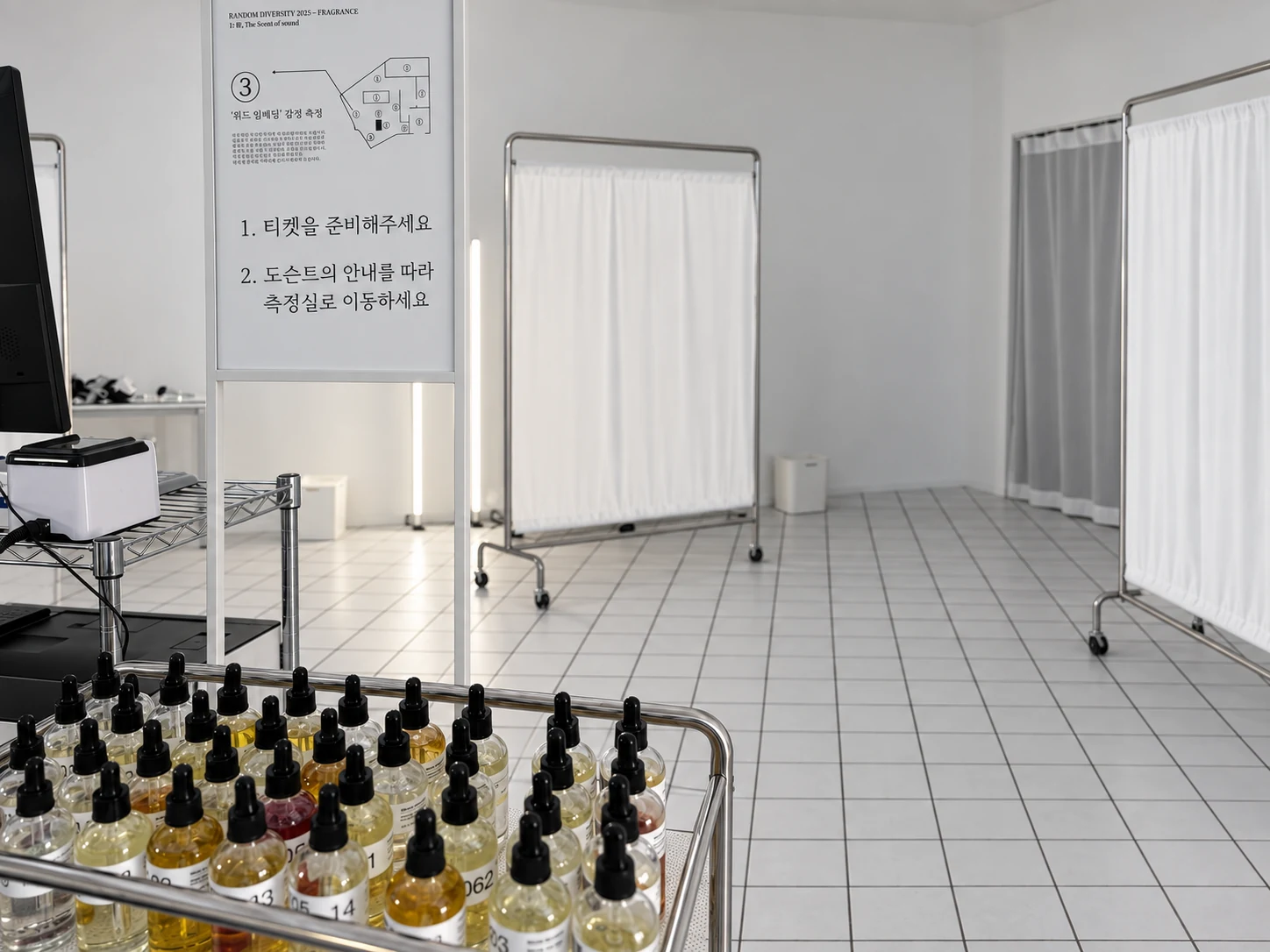 랜덤 다이버시티 2025 – 프래그런스 — 측정실과 향의 카트 공간 사진 재구성