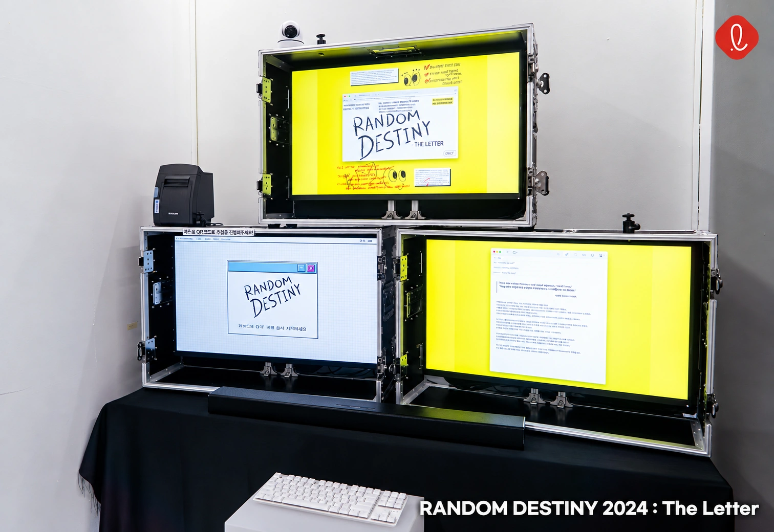 Random Destiny 2024 당시 전시 사진